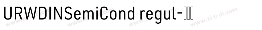 URWDINSemiCond regul字体转换